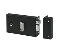 Yale Serrure en applique horizontale à fouillot Droite - YAH36D - Kaki, 2 Clés fournies, Axe à 55 mm, Carré de 6 mm, Version Droite - pour Porte intérieure de communication