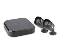 Yale SV-4C-2ABFX - Système de Vidéosurveillance Connecté 4 Canaux 2 Caméras HD 1080P H.264+ pour Extérieur (IP67), Vision nocturne, Disque Dur 1 To