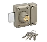 Verrou cylindre double YALE YV25DE-45 - 5 goupilles - 4 clés - beige