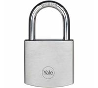 Yale Cadenas de sécurité Y120 - laiton chromé 40 mm, anse en alliage de bore, 3 clés