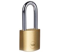 Yale Y110B/30/115/1 - cadenas en laiton corps 30 mm anse Ø5 mm 3 clés mécanisme nse trempée double verrouillage sécurité standard conforme EN 12320 intérieur casiers casiers armoires boîtes à o