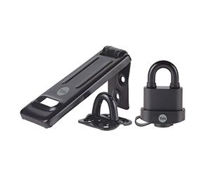 Yale Y114B/50/111/1 - cadenas à combinaison en acier corps 53×50 mm anse Ø9 mm sans clé haute sécurité conforme EN 12320 extérieur portes et abris portes portails abris jardin et garage code réinitial