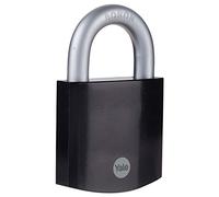Yale Y114B/60/114/1 - cadenas rideau en acier inoxydable corps 62×59 mm anse Ø11 mm 3 clés mécanisme nse trempée double verrouillage anti-corrosion sécurité maximale conforme EN 12320 extérieur
