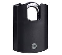 Yale Y121B/50/132/1 - Cadenas à anse fermée en laiton, 57 mm, noir - cadenas d’extérieur résistant aux intempéries