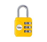 Yale Y150B/22/120/1 - cadenas à combinaison en acier trempé anse Ø4 mm code réinitialisable sans nse trempée sécurité standard bagages pour bagages valises sac de voyage antivol casier vestiaire
