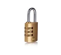 Yale Y150B/30/125/1/B Cadenas à combinaison 30 mm PK 1 boîte, emballage en laiton-plastique, 30 mm