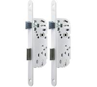 Yale Y15R-A40/B/SF - Serrure à encastrer coffre 135 mm, pêne dormant demi-tour, axe 40 mm, réversible, blanc, 1 che incluse (Lot de 2)