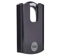 Yale Y113BL/90/119/1 - cadenas rideau en acier inoxydable corps 62×94 mm anse protégée Ø11 mm 3 clés mécanisme nse trempée double verrouillage anti-corrosion sécurité maximale conforme EN 12320