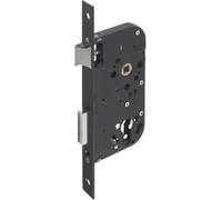 Yale Y60K-A50/N - Serrure à encastrer avec Trou de cylindre (non fourni), Réversible, Noir | Têtière Bouts Carrés, Axe à 50 mm - Pour Porte d'Entrée (Lot de 5)