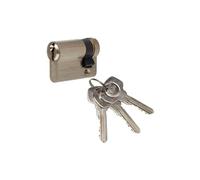 Yale Demi-cylindre de serrure YC500+ 30x10 mm 5 goupilles 3 clés nickelé