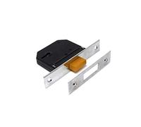 Yale YES-5LDL-CH-64 Essentials Serrure à 5 leviers en Acier à insérer dans Le Cadre de la Porte, plaques Anti-perçage et Boulon Mort Anti-scie 20 mm Chromé