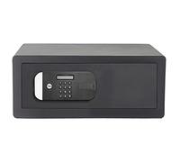 Yale YLEM/200/EG1 Coffre-Fort Haute Sécurité à Serrure Electronique 100 000 Combinaisons (Certifié SKG), A Poser et Sceller - Format Ordinateur 20 x 48 x 35 cm (24,8L), Noir