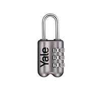 Yale Cadenas à combinaison YP2/23/128/1G – Corps métal 23 mm, 3 chiffres, jaune pour bagages