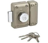 YALE - YV25BT-50 Verrou bouton et cylindre 5 goupilles diametre 23 mm - longueur 50 mm - 4 clés - beige Neutre G