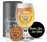 Yalucky Cadeau Grand Pere Verre A Biere Cadeau Fete Des Peres Anniversaire Papy Personnalisé Verres à Bière Original Idee Fête Des Pères Noel Pour Papi Anniversaire Homme