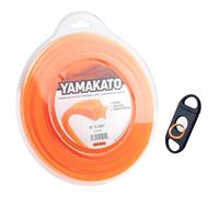 YAMAKATO Ø 2,4MM * 60M Fil de Coupe Fil de Taille Ligne Coupe Pentagonale | 2,4 MM Fil de débroussailleuse pour tonte coupe des bordures et coupe d’herbe pour Stihl en forme d’étoile