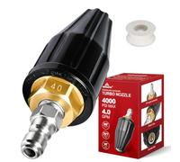 YAMATIC Buse turbo rotative pour nettoyeur haute pression, 4000 psi | Connexion rapide de 0,6 cm | Indice d'eau chaude à 100 °C, compatible avec NorthStar, Mi-T-M, Pressure-Pro, Karcher, Generac