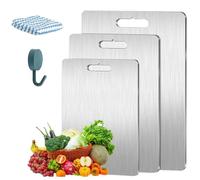 Yamato Cutting Board,Yamato Pure Titanium Cutting Board for Kitchen, Double-Sided Food Grade Meat Cutting Board with Scratch-Resistant Knife-Friendly Surface (XL: 46 * 30cm)