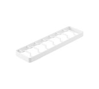 Yamazaki 1371 TOWER Rangement pour bols S, blanc, Acier, minimaliste, 8,6 x 32 x 2,2 cm (L x L x H)