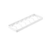 Yamazaki 1373 TOWER Rangement pour bols L, blanc, Acier, minimaliste, 11 x 32 x 2,5 cm (L x L x H)