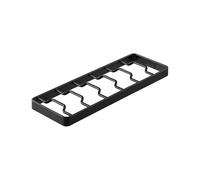 Yamazaki 1374 TOWER Rangement pour bols L, noir, Acier, minimaliste, 11 x 32 x 2,5 cm (L x L x H)