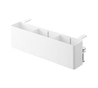 Yamazaki 1574 TOWER Slim Tableside Basket, white, Steel, 30 x 10 x 9.511 cm