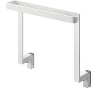 Yamazaki 1590 Tower Floating Towel Hanger, White, Steel, 20 x 910 x 19.5 cm