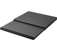 YAMAZAKI 2106 Tower Sliding Countertop Tray, Black, Steel/Polypropylene/Silicone, 45 x 3964.5 x 4 cm