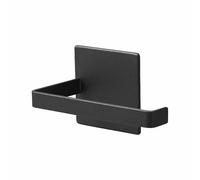 Yamazaki 2112 Tower Porte-Papier Toilette magnétique, Noir, Acier/Aimant/Silicone, Minimaliste, 14x7.2x7.5 cm