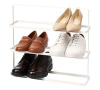 Yamazaki 2480 TOWER Étagère à chaussures large, blanc, acier, design minimaliste, 50 x 14 x 45,5 cm (LxPxH)