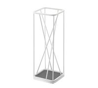 Yamazaki 2807 Umbrella Stand Nine Square, White, Steel, 17 x 17 x 45.5 cm