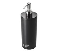 Yamazaki 2929 Tower Distributeur de Pompe Rond, Noir, Résine ABS, Minimaliste, 8 x 8 x 23 c m
