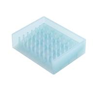 Yamazaki 2994 Float Plateau à Savon en Silicone, Bleu, Silicone, Minimaliste, 11 x 8.5 x 3 c m