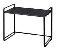 Yamazaki 3131 Tower Extendable Rack, Black, Steel, 47.5~75 x 35 x 50 cm