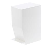 Yamazaki 3385 TOWER Step~On Trash Can, white, ABS Resin, 12 x 19 x 27.5 cm