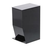 Yamazaki 3386 TOWER Step~On Trash Can, black, ABS Resin, 12 x 19 x 27.5 cm