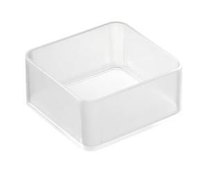 YAMAZAKI 3640 TOWER Stackable Organizer S X2 Set, white, PS Resin, 8 x 8 x 3.7 cm