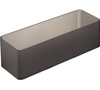 Yamazaki 3647 TOWER Stackable Organizer L Deep X2 Set, black, PS Resin, 8 x 24 x 7.2 cm