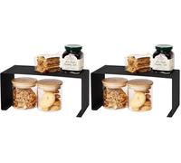 Yamazaki 3790 TOWER Slim Stackable Kitchen Rack, black, Steel, 30.5 x 14 x 14 cm (Lot de 2)