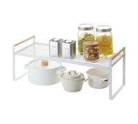 Yamazaki 3803 TOSCA Storage Shelf, white, Steel / Wood, 60 x 22.5 x 22 cm