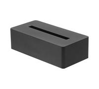 Yamazaki 4216 Tower Tissue Case, Black, Steel, 26.5 x 13.5 x 7.5 cm