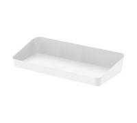 Yamazaki 4227 Tower Plateau de commodité L Wide, Blanc, Acier, Minimaliste, 30 x 13.5 x 5 c m