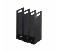 Yamazaki 4317 Tower Rangement de Serviettes (Lot de 2), Noir, Acier, Minimaliste, 14.5 x 14.5 x 30 cm (L x L x H)