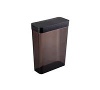 Yamazaki 4953 Tower Conteneur Alimentaire, Noir, POLYSTYRÈNE/Polyéthylène, Minimaliste, 18.7 x 8.5 x 24.5 c m
