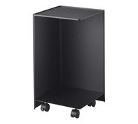 Yamazaki 5281 Tower Toilet Paper Holder with Caster, Black, Steel, 23.5 x 23.5 x 43 cm