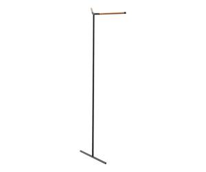 YAMAZAKI 5551 TOWER Leaning Corner Coat Hanger, black, Steel/Wood, 48.5 x 31.5 x 160 cm