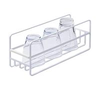 Yamazaki 5643 TOWER Slim Mug & Glass Rack, white, Steel/Silicone, 11 x 33.2 x 12 cm