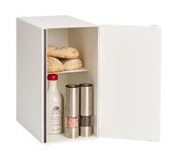 YAMAZAKI 5682 TOSCA Bread Case Tall, white, Steel/Wood, 22 x 36 x 41 cm