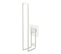 Yamazaki 5989 Tower Film Hook Toilet Paper Holder, White, Steel/Silicone FILMHOOK : Polycarbonate/Pet/Polyurethane, 3.7 x 7.3 x 25 cm