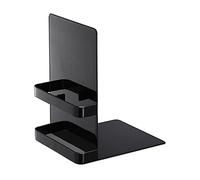 Yamazaki 6873 Tower Bookends, Black, Steel, 12 x 15 x 18 cm